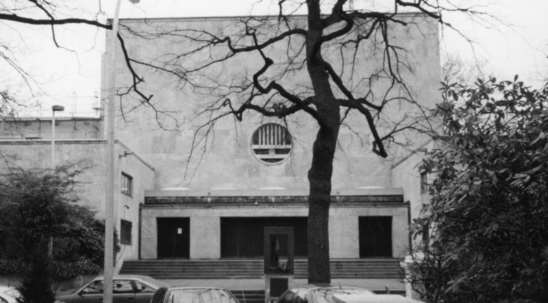 Photograph of the former temple on Oberstraße, Hamburg. IGdJ picture database, BAU00356a, photo: Andreas Brämer, 2001.